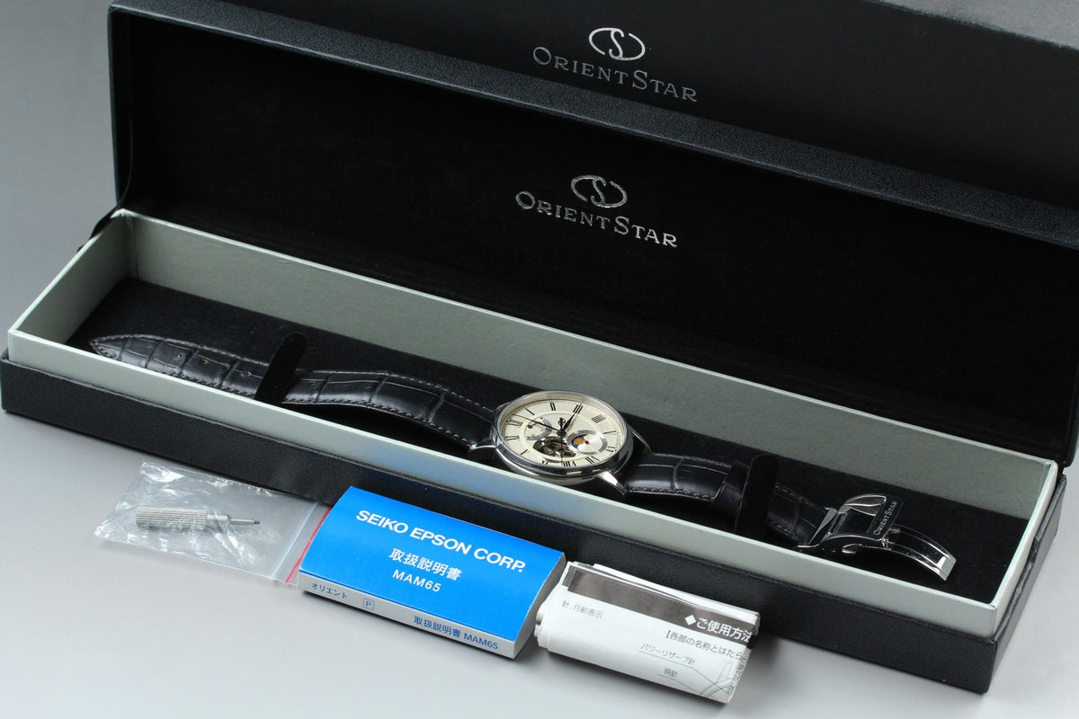 ORIENT STAR Mechanical Moon Phase F7X6-UAC0 40mm Automatic Men's Watch JAPAN
