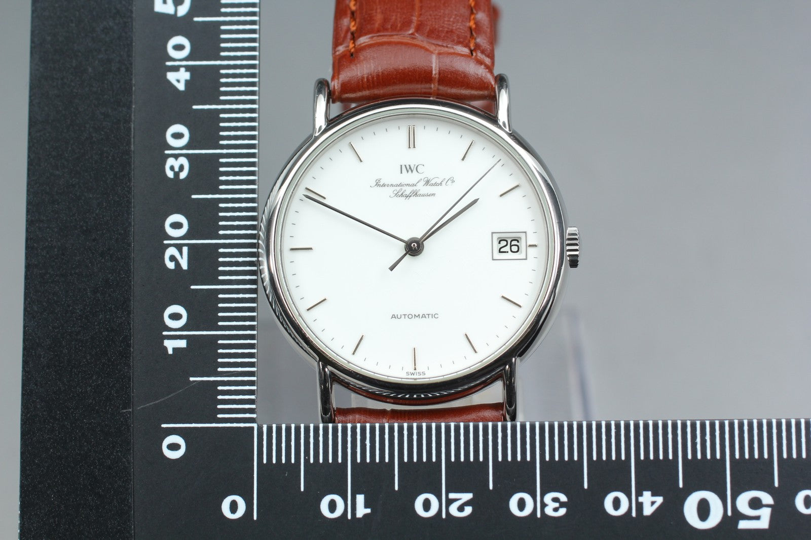 IWC Portofino 3513 Cal.37521 33mm Automatic White Dial Brown Men's Watch