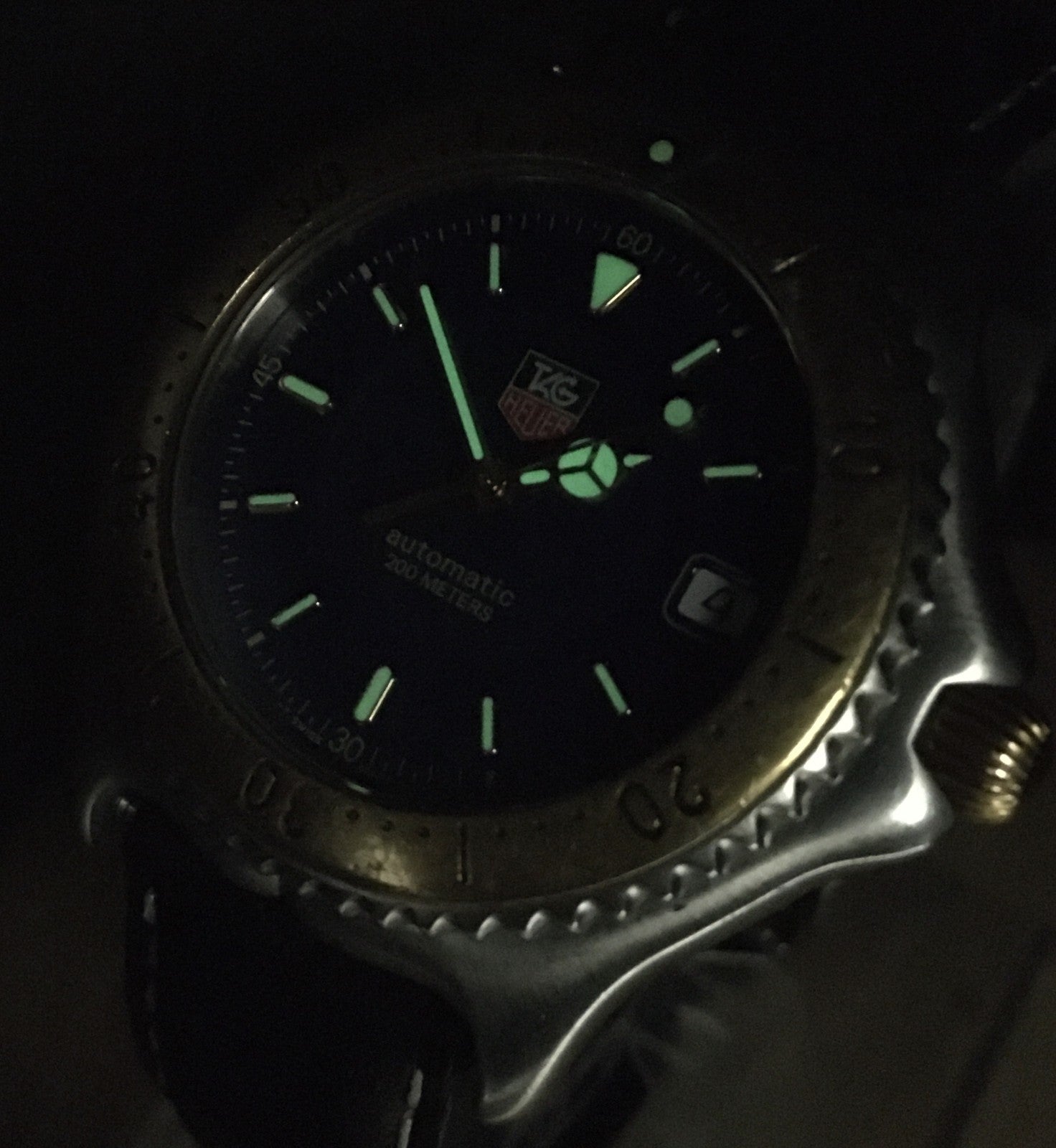 [Exc+5] TAG HEUER Professional WI2151 Blue Dial Automatic Boy's Watch 37mm JAPAN