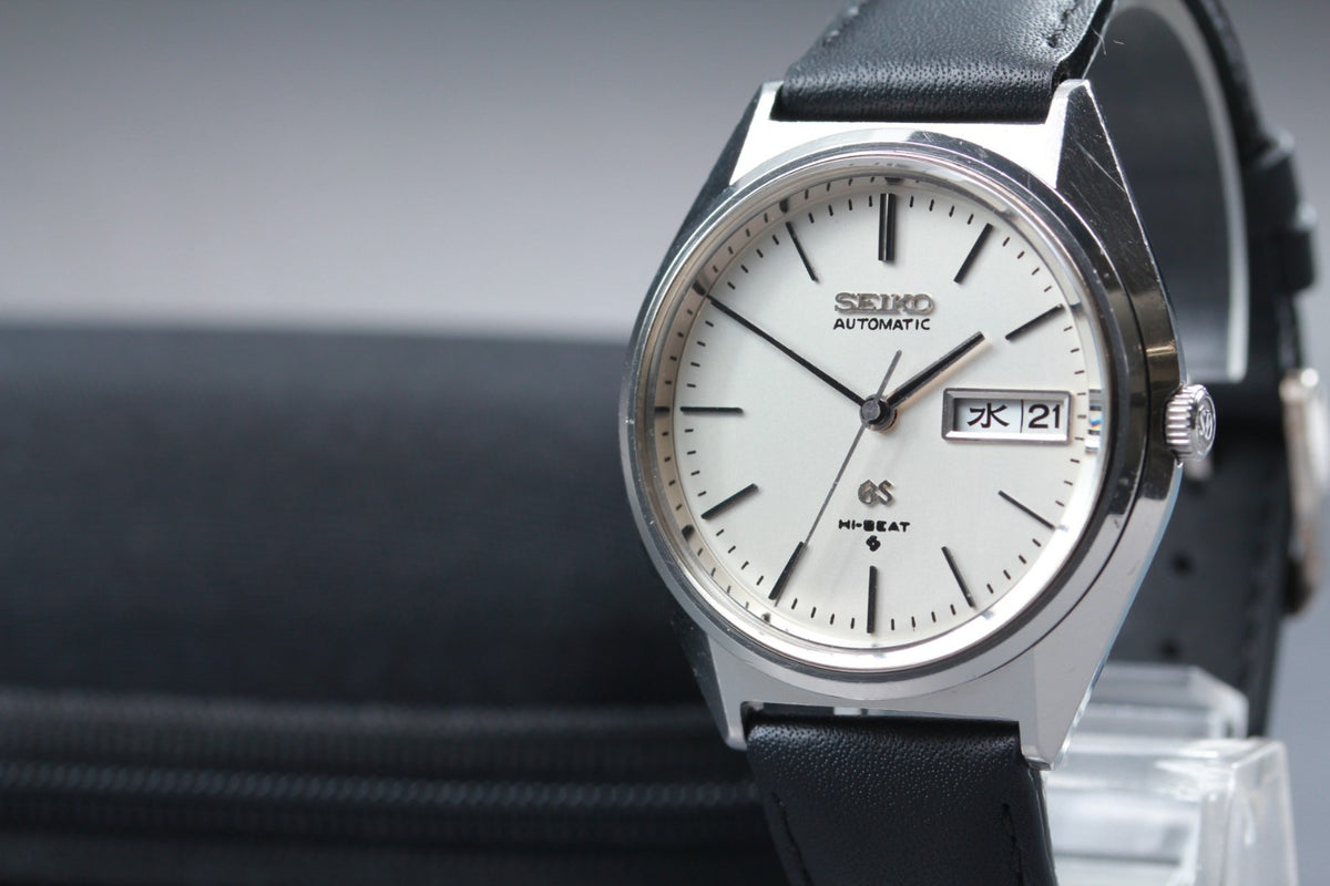 overhauled SEIKO Grand Seiko GS 5646-7010 Silver Manual Men's Watch 35mm JAPAN