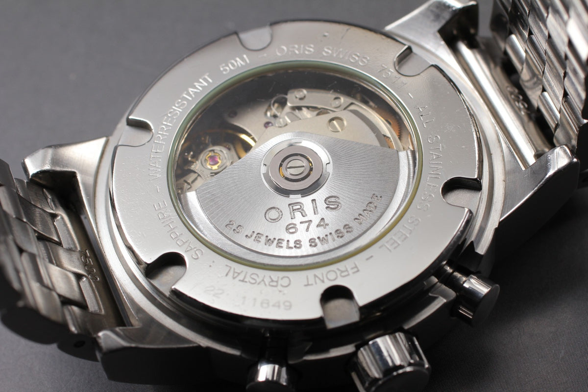 [Exc+5] ORIS Big Crown 7511 Automatic Chronograph Black Dial Silver Men's Watch