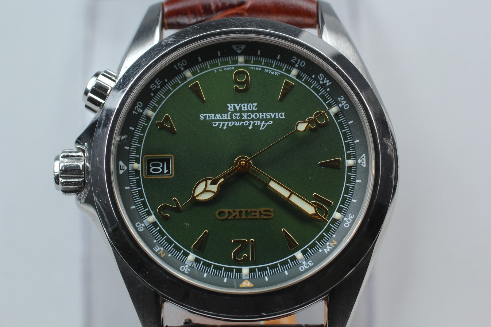[Exc+5] SEIKO Alpinist 6R15-00E0 SARB017 Green Automatic Men’s Watch JAPAN