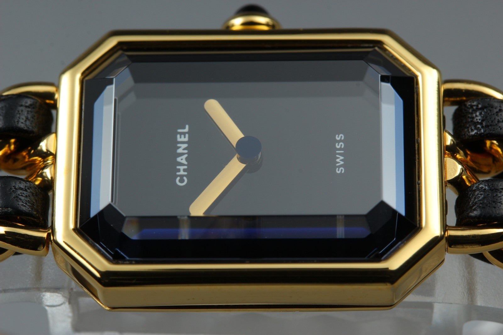 CHANEL Premiere L Size Black Dial Gold 20mm Quartz Women’s Watch [w/Box]
