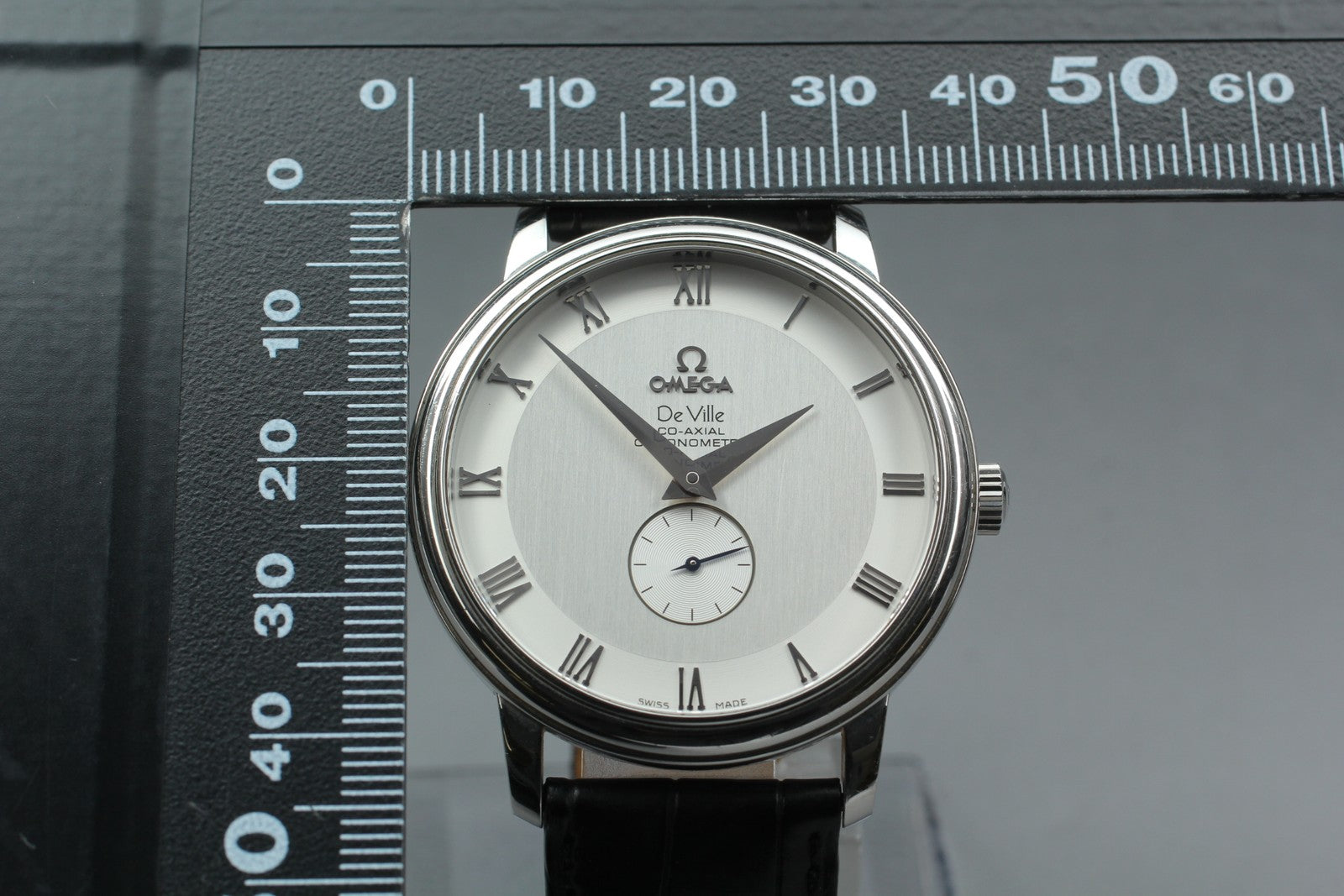OMEGA DeVille Prestige Co-Axial 4813.30.01 Silver Dial Men's Watch 39mm JAPAN