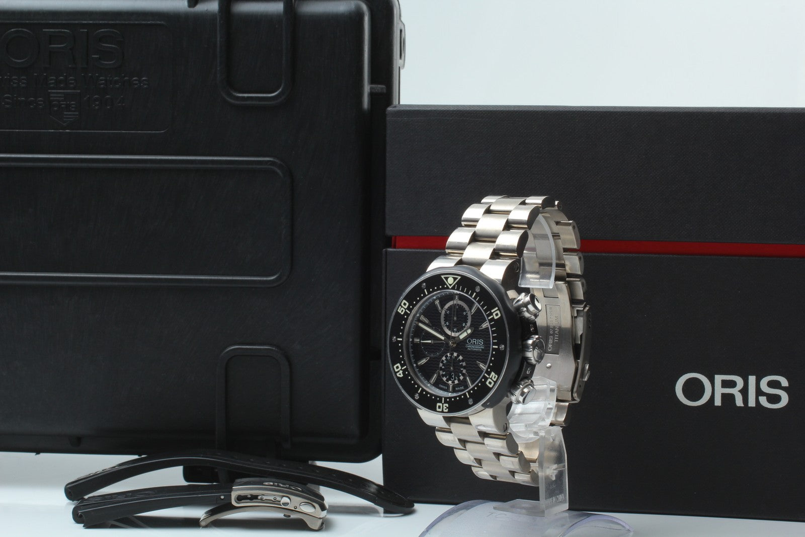ORIS ProDiver Chronograph 7630-71 Black Date 51mm Automatic Men's Watch [w /Box]