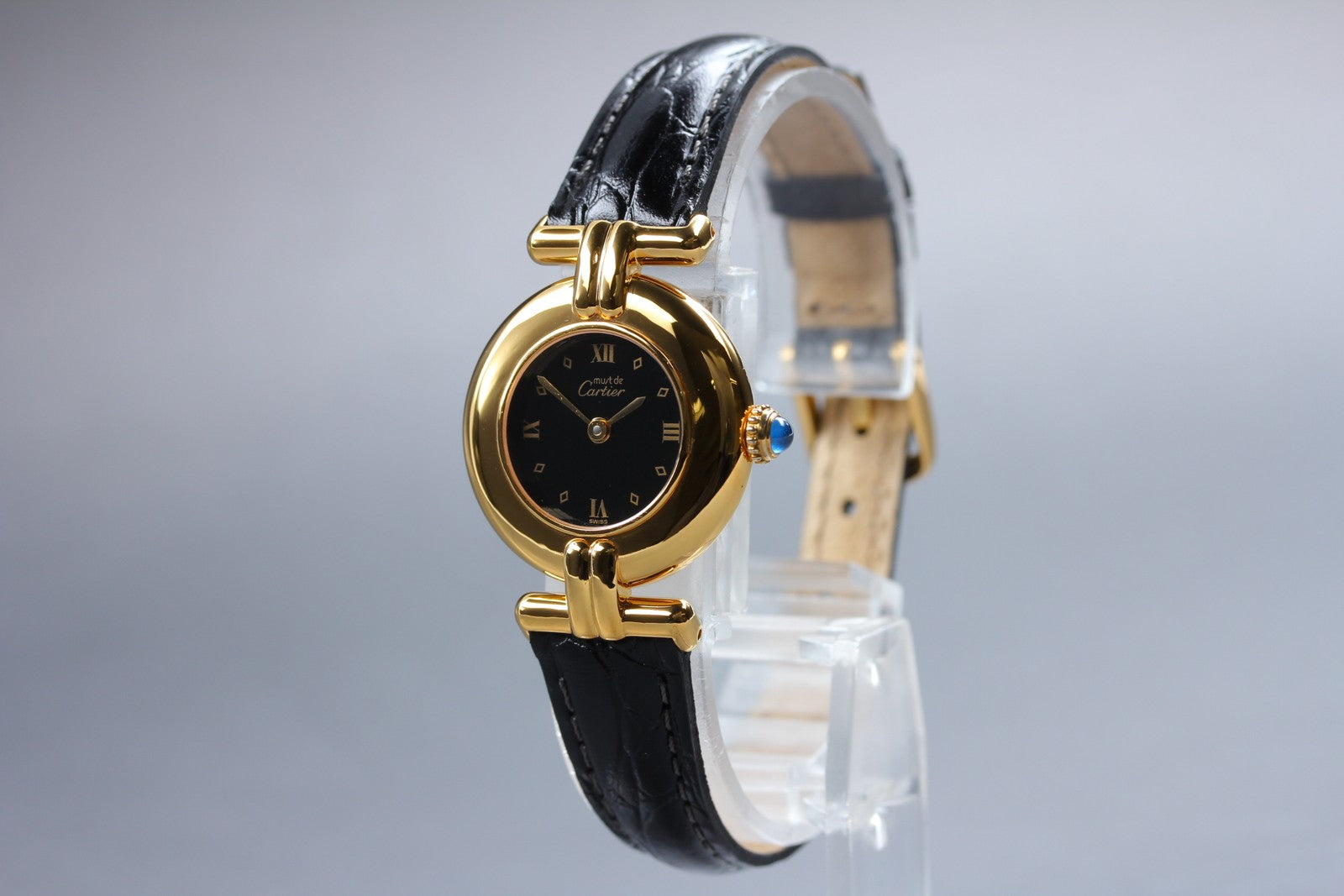 Vintage [Near MINT-] Cartier Must Colisee Vermeil 590002 Women's Quartz Watch