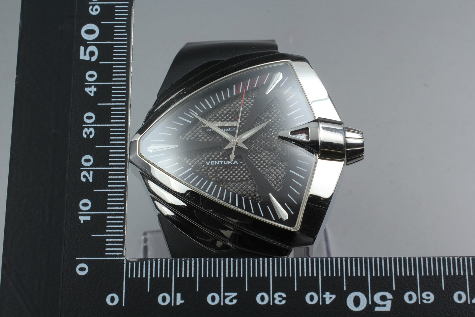 [Exc+5] HAMILTON Ventura XXL H246551 Black 45mm Automatic Men's Watch From JAPAN