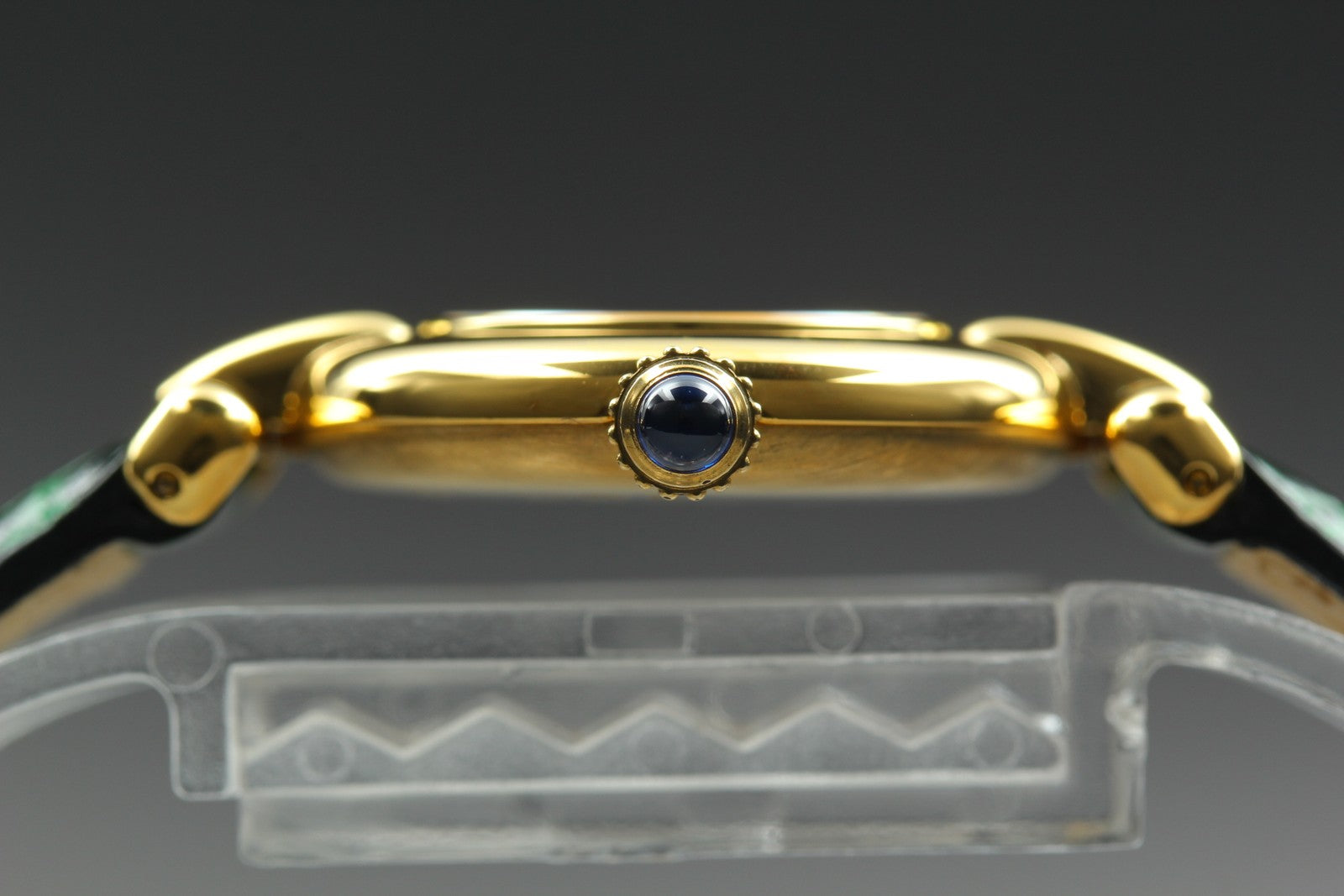 Vintage [Near MINT] Cartier Must Colisee Vermeil 1902 Green Women's Quartz Watch