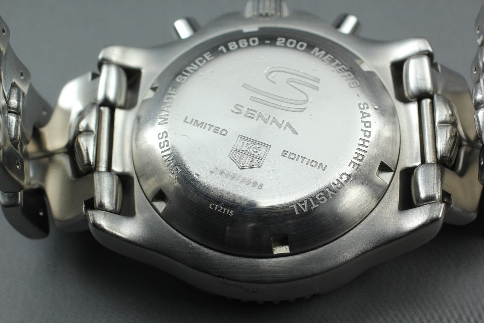 Limited TAG HEUER Link Ayrton Senna CT2115 Automatic Men's Watch 42mm JP