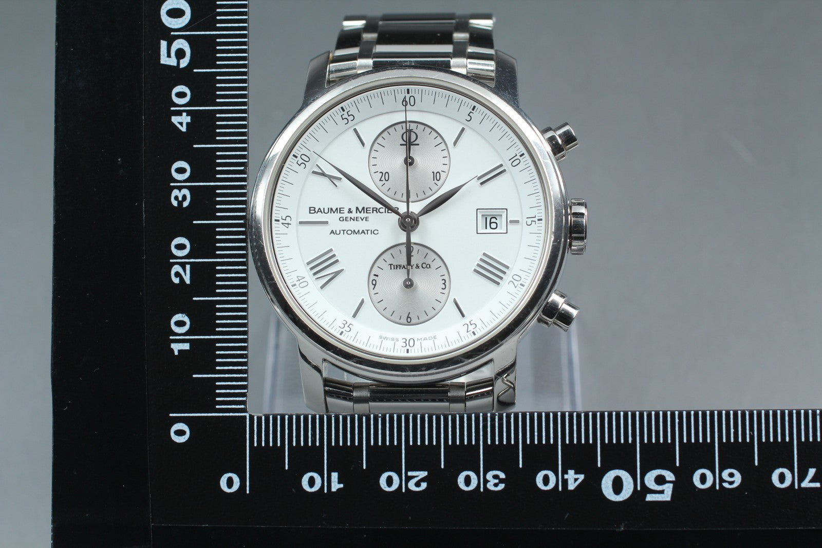 BAUME＆MERCIER Classima 65591 White Automatic Men's Watch 42mm JAPAN Box