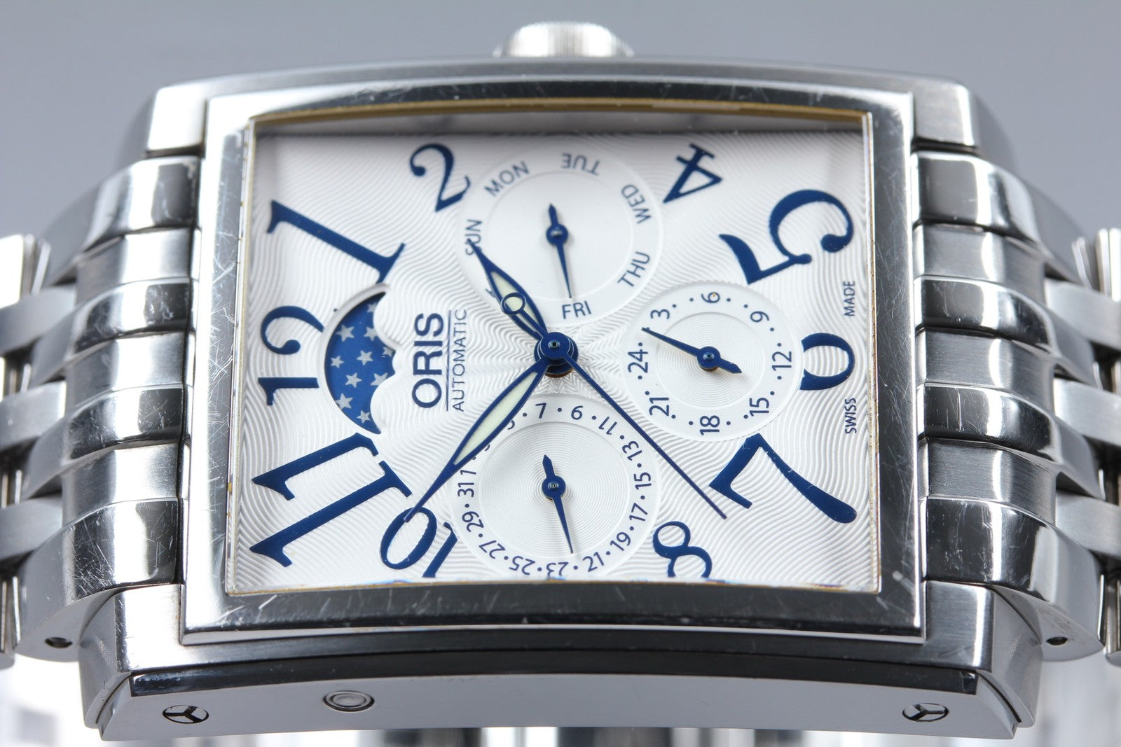 [Exc+5] ORIS Rectangular Complication 7658 Moon Phase 33mm Automatic Men's Watch