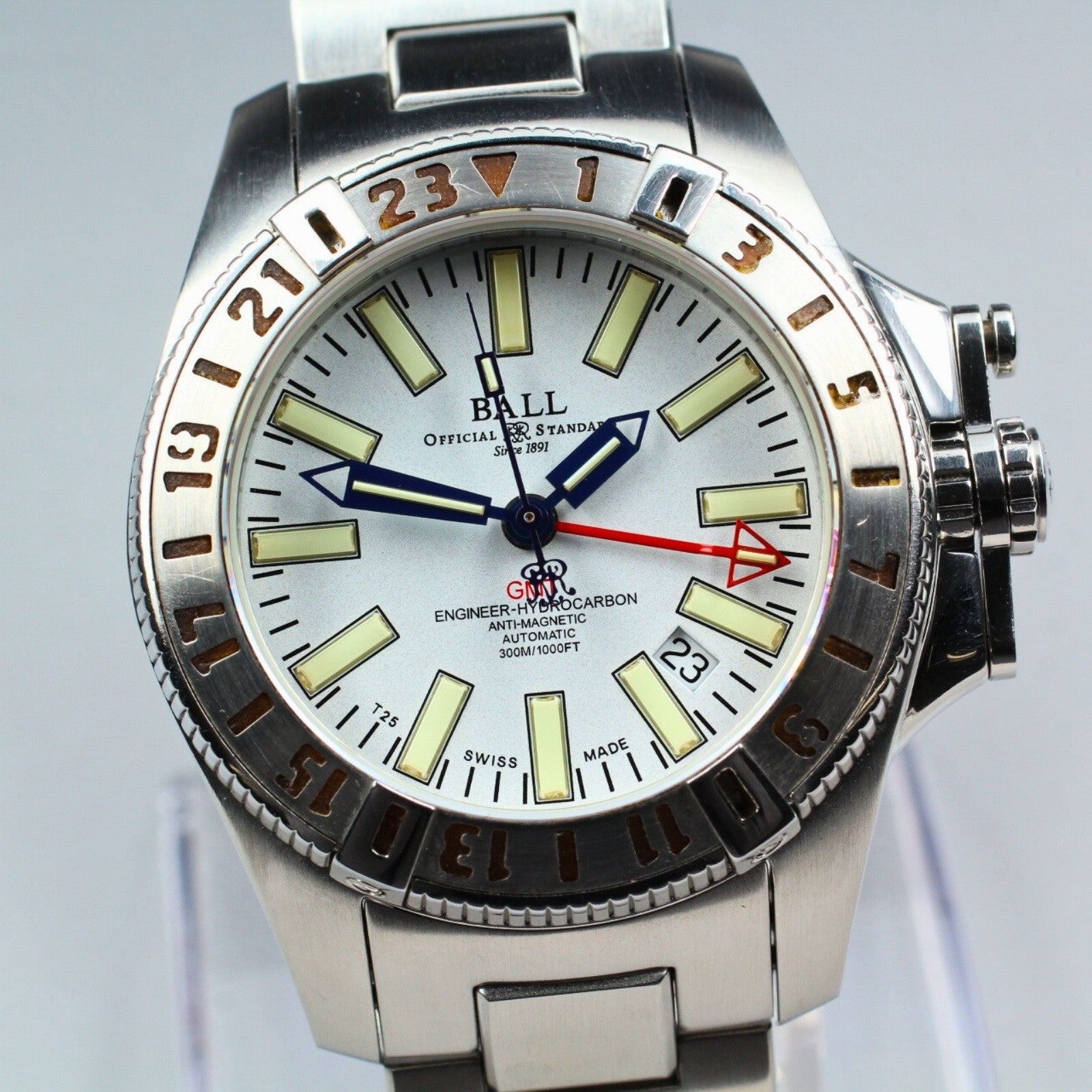 overhauled BALLWATCH Engineer Hydrocarbon DG1016A GMT Automatic Men's Watch JP