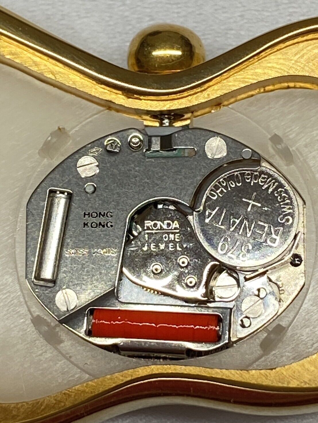 New Battery [N MINT-] Salvador Dali softwatch Exaequo 022146 Gold Men's Qz Watch