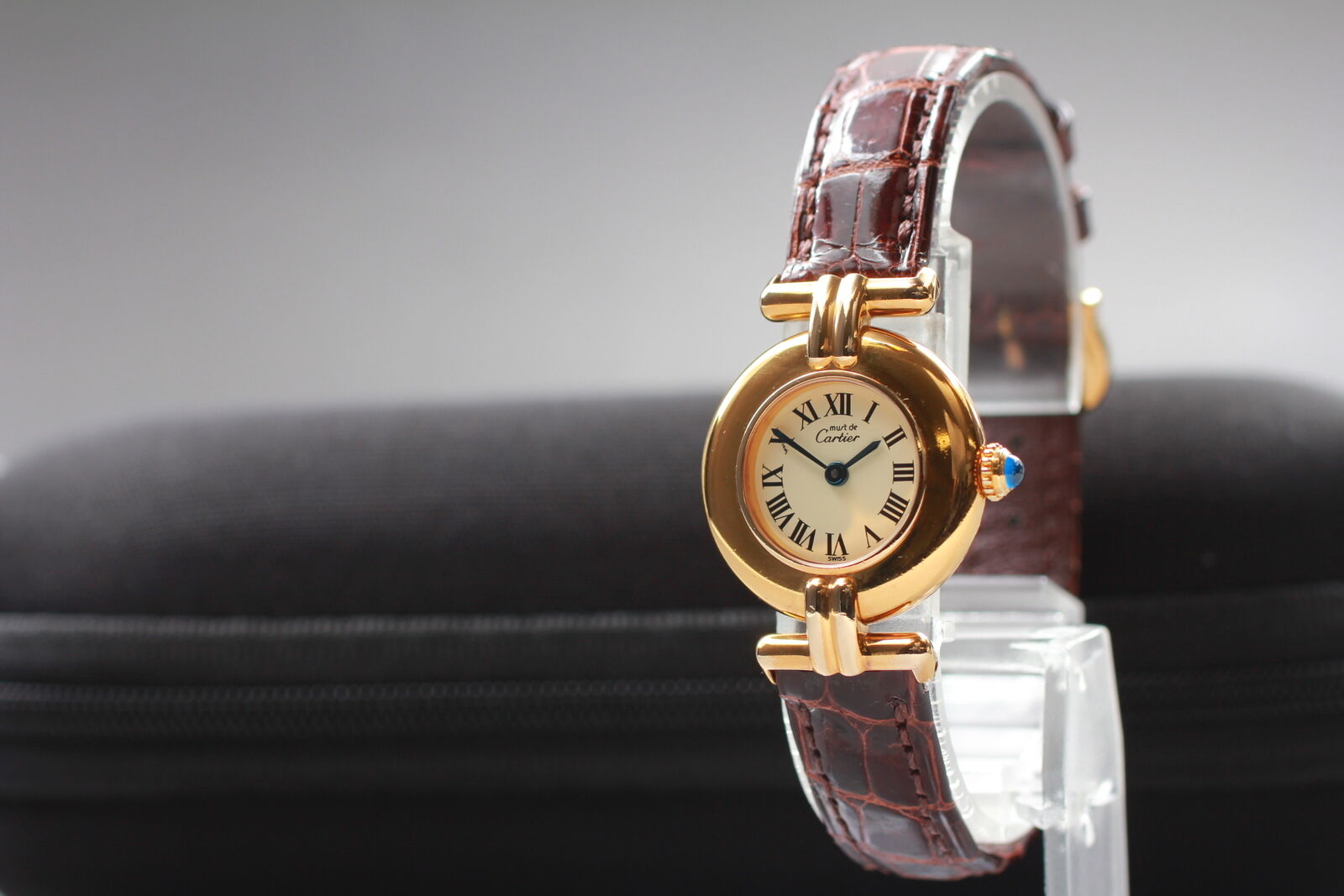 New Battery [Exc+5] Cartier Must Colisee Vermeil 590002 Women's Quartz Watch JP