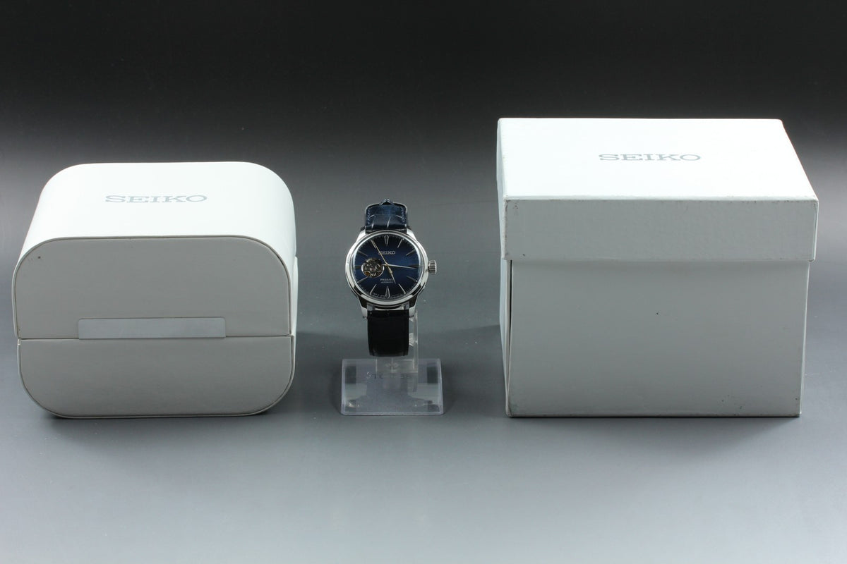 SEIKO Presage 4R38-01N0 SARY155 Automatic Blue Open heart Men's Watch 40mm JP