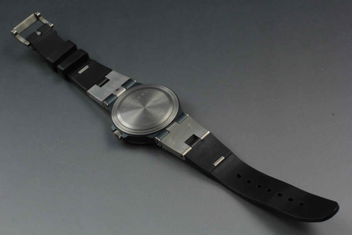 [Exc+5] BVLGARI Diagono TI38TA Titanium Automatic 38mm Black Men's Watch