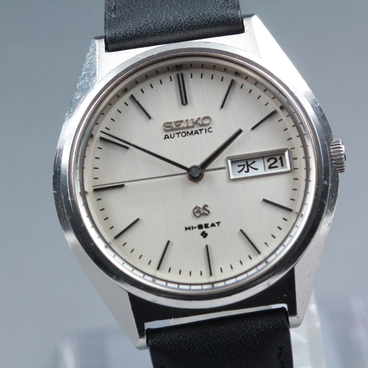 overhauled SEIKO Grand Seiko GS 5646-7010 Silver Manual Men's Watch 35mm JAPAN