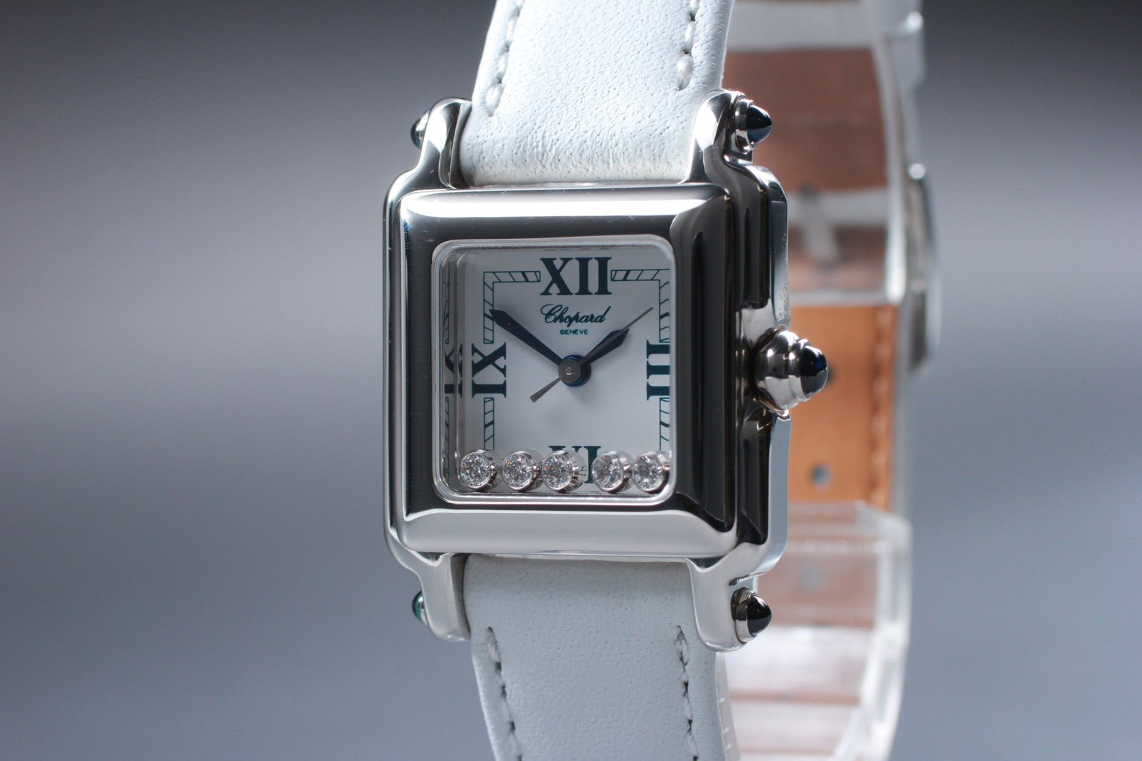 [Exc+5 Box] Chopard Happy Sport 27/8892-23 Diamond White Quartz Women’s Watch