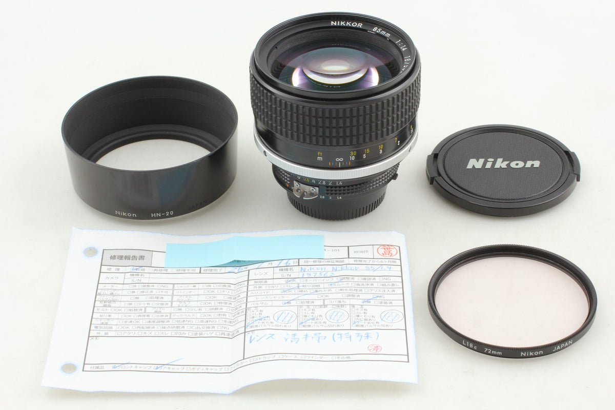 Pro Cleaned [MINT] SIC SN187xxx Nikon Ai-s Ais Nikkor 85mm f1.4 Lens JAPAN