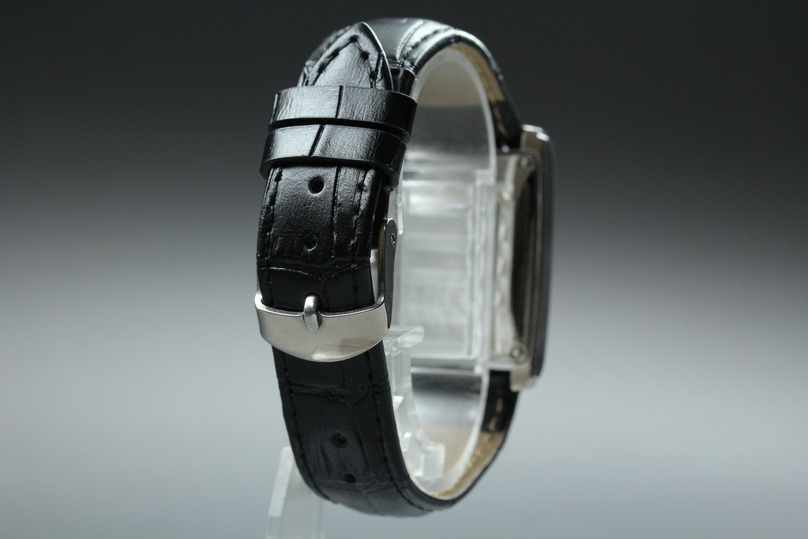 ORIS Rectangular Pointer Date B7460 Automatic Black Women's Watch 26mm JAPAN