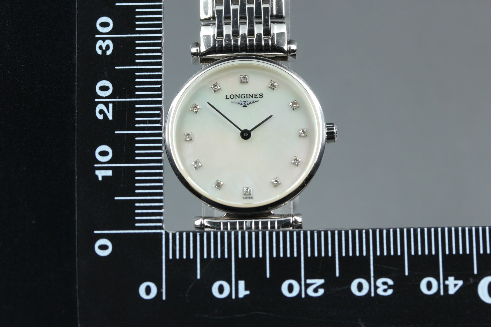 LONGINES Grand Classic L4.209.4 White Diamant 24mm Women's Quartz Watch [Box]
