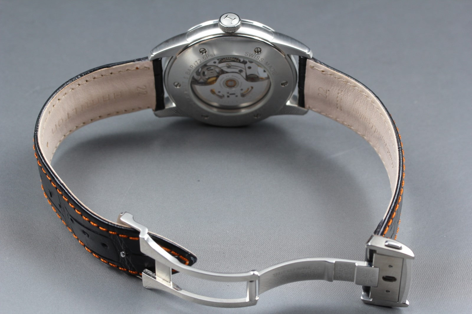 HAMILTON RAIL ROAD H406550 SKELETON 41mm Black Automatic Men's Watch [Box]