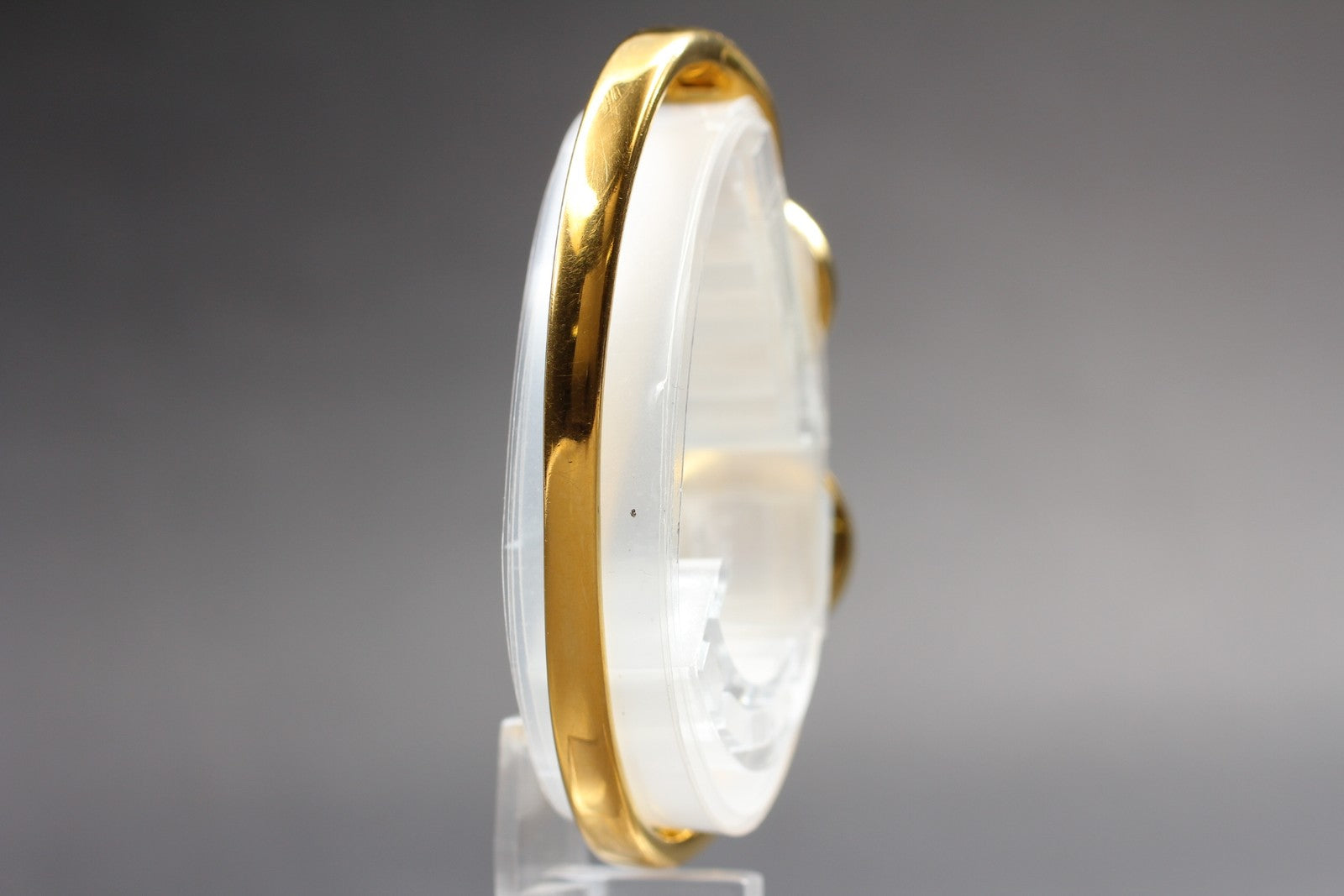 Vintage [Exc+5 Box] FENDI 620L Dual Time Gold Bangle Women's Quartz Watch JAPAN
