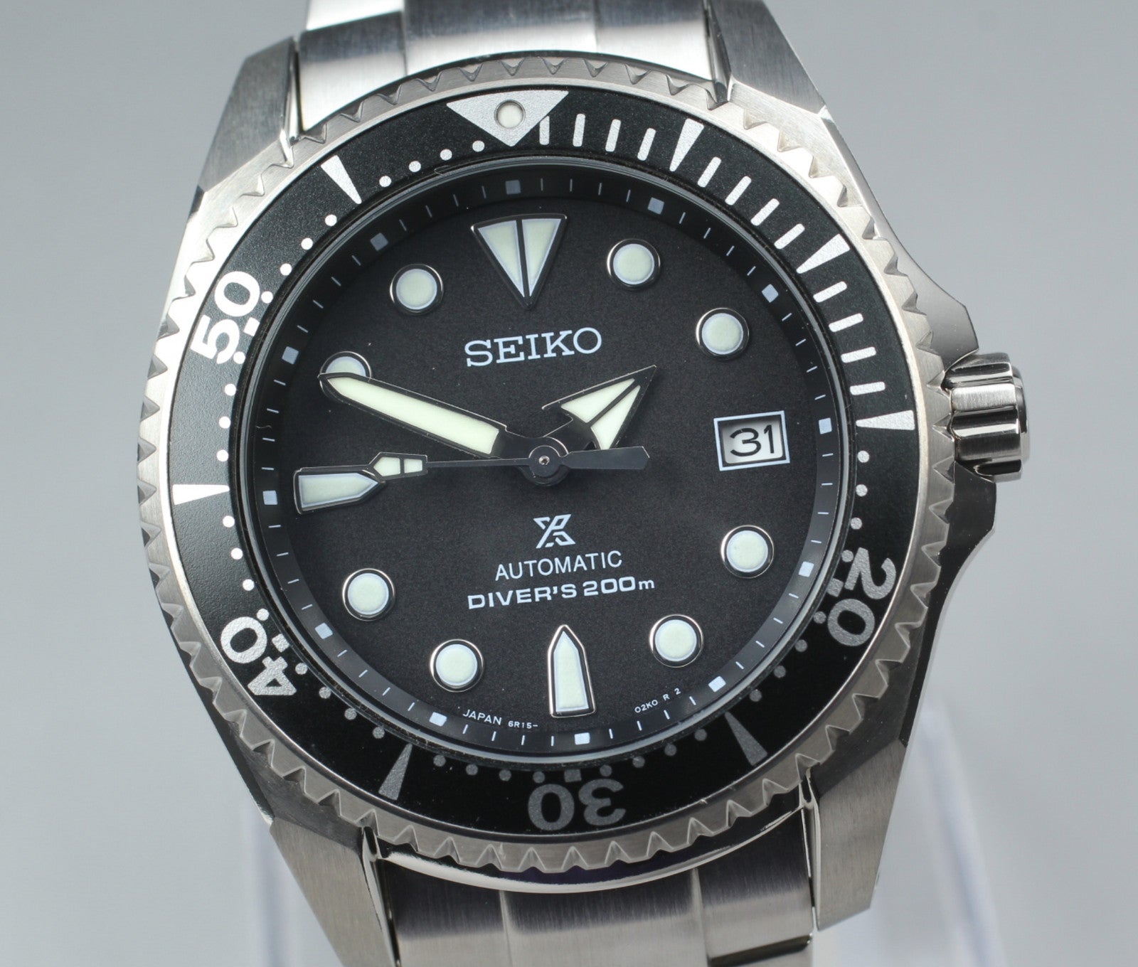 [Near MINT-] SEIKO Prospex Shogun 6R15-01D0 SBDC029 Black AT Men's Watch JAPAN