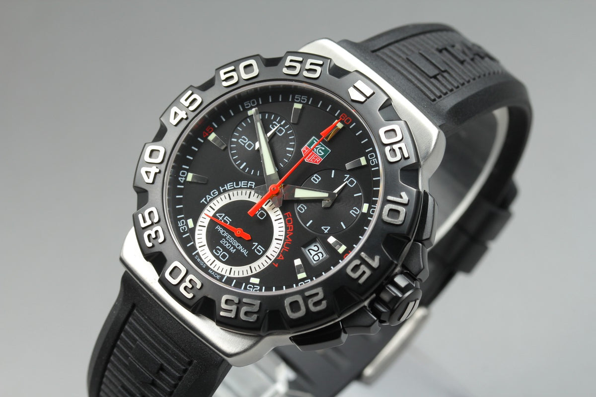 New Batt TAG HEUER Formula 1 CAH1110 Quartz Chronograph Men's Watch 41mm JAPAN
