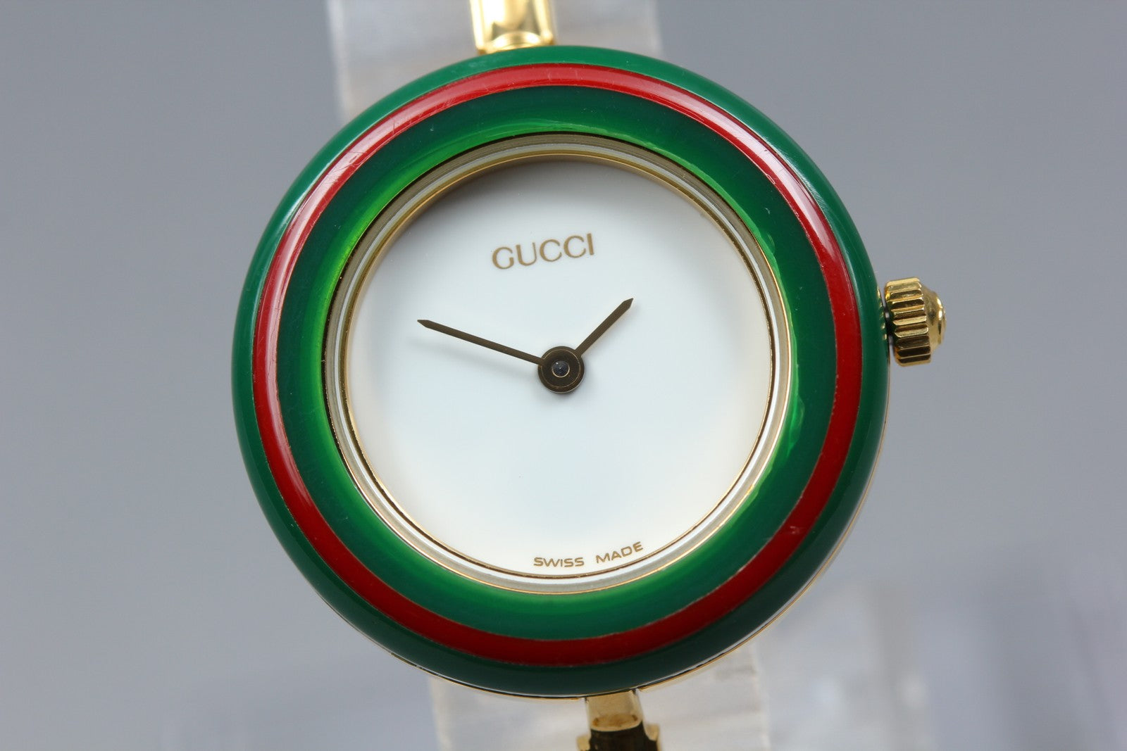 Gucci Change Bezel 11/12.2 Gold Gucci Sherry Line Bezel Women's Quartz Watch