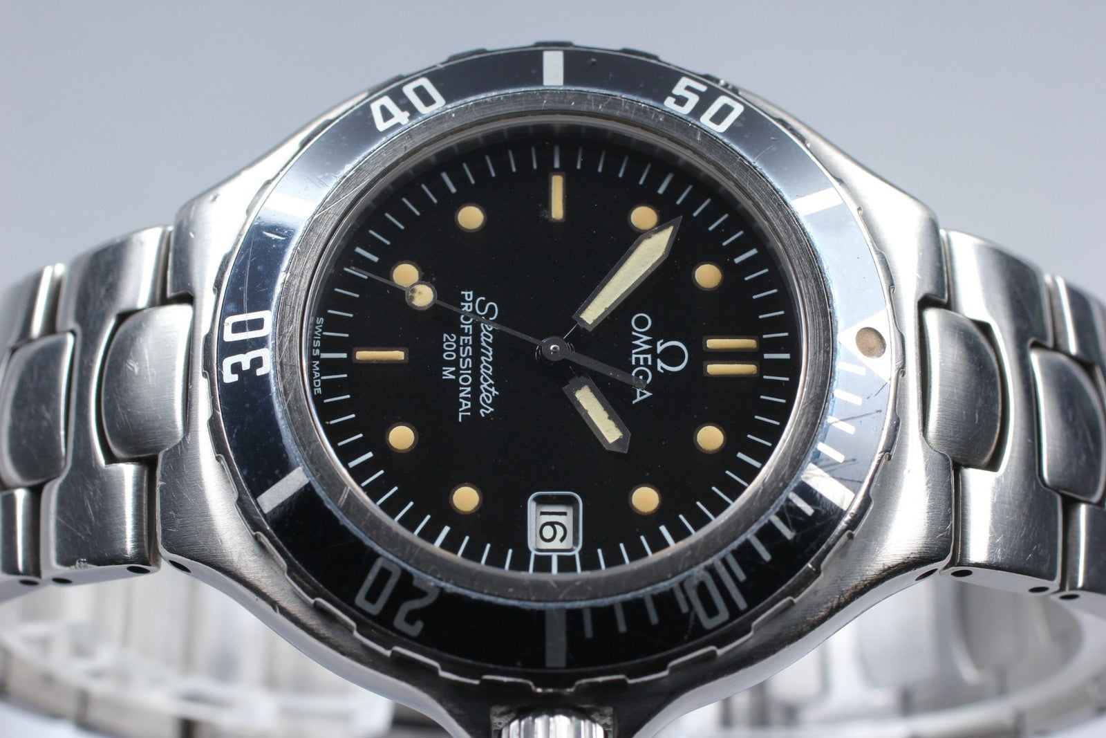 [Exc+5] OMEGA Seamaster 200m 396.1052 Cal.1438 36mm Black Quartz Men's Watch