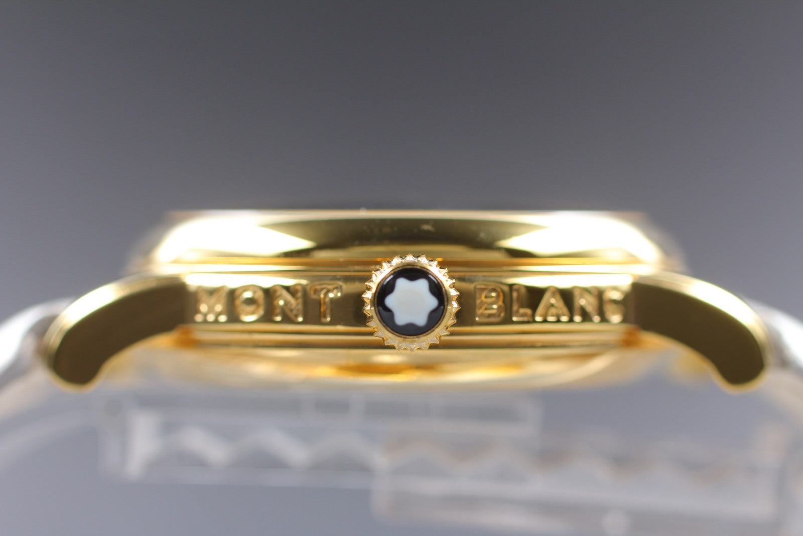 [N MINT- Box] Montblanc Meisterstuck 7002 Gold White 35mm Men's Quartz Watch