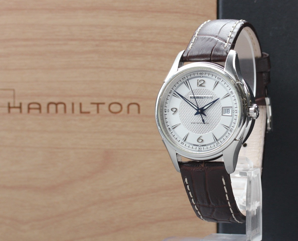 HAMILTON Jazzmaster Viewmatic H324550 37mm Silver Automatic Men's Watch [Box]