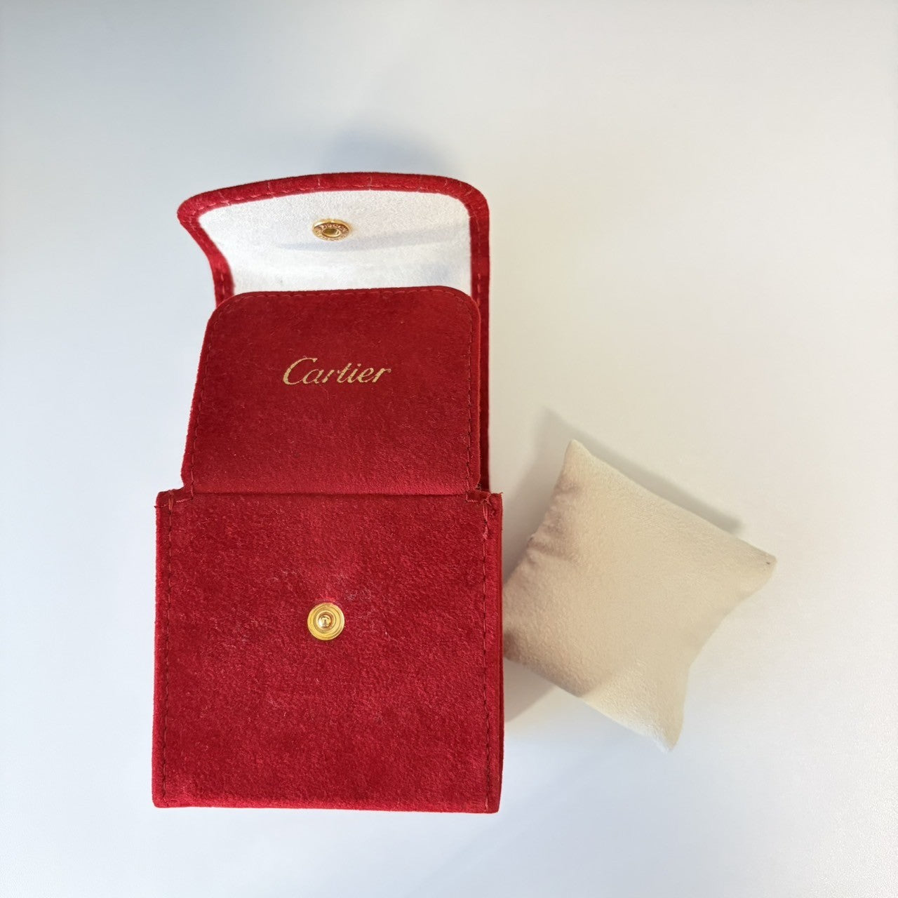 Vintage Cartier Must Colisee Vermeil 590002 Blue Gold Women's Qz Watch [Pouch]