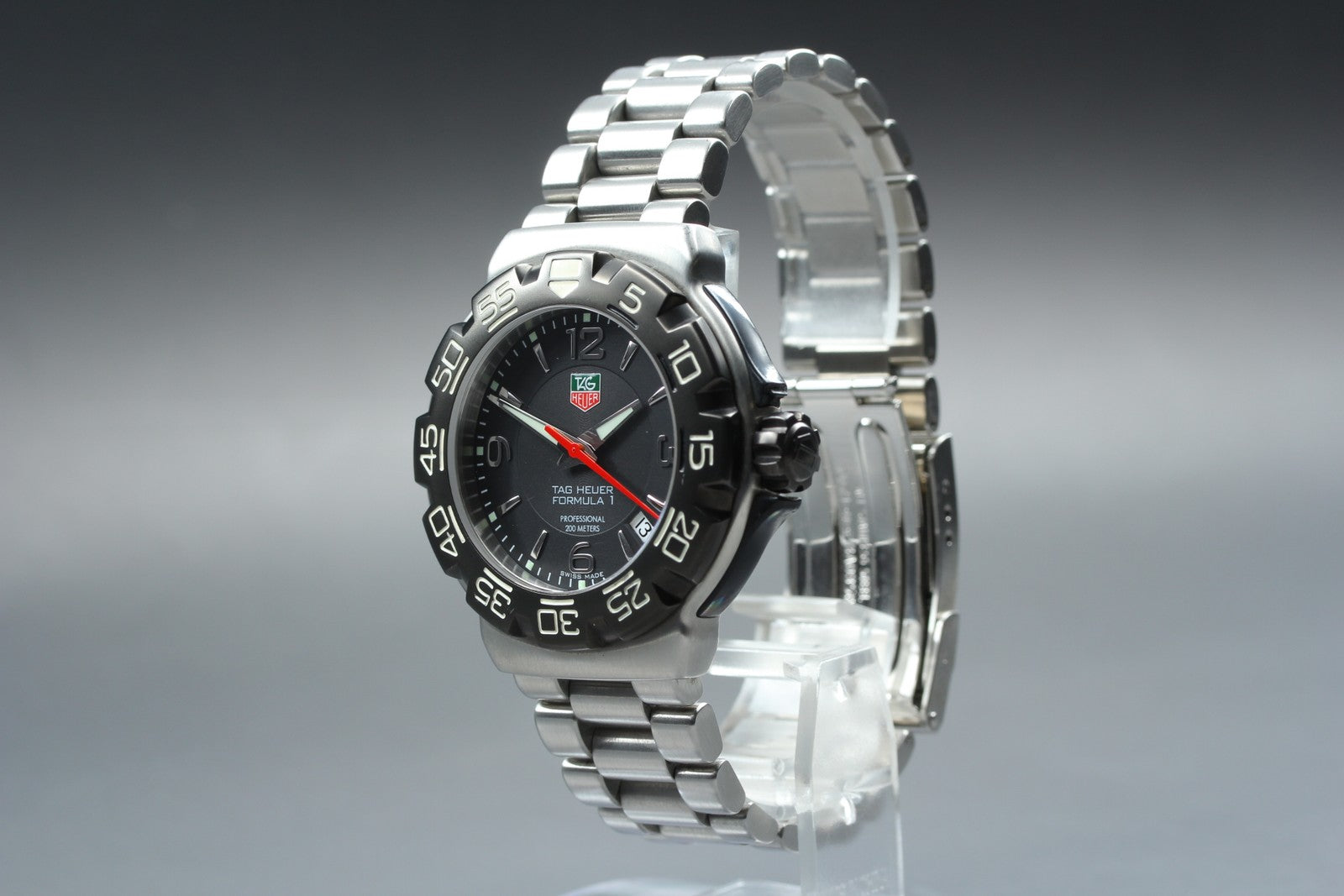 New Batt TAG Heuer Formula 1 WAC1110-0 Quartz Black Men's Watch 40mm JAPAN Box