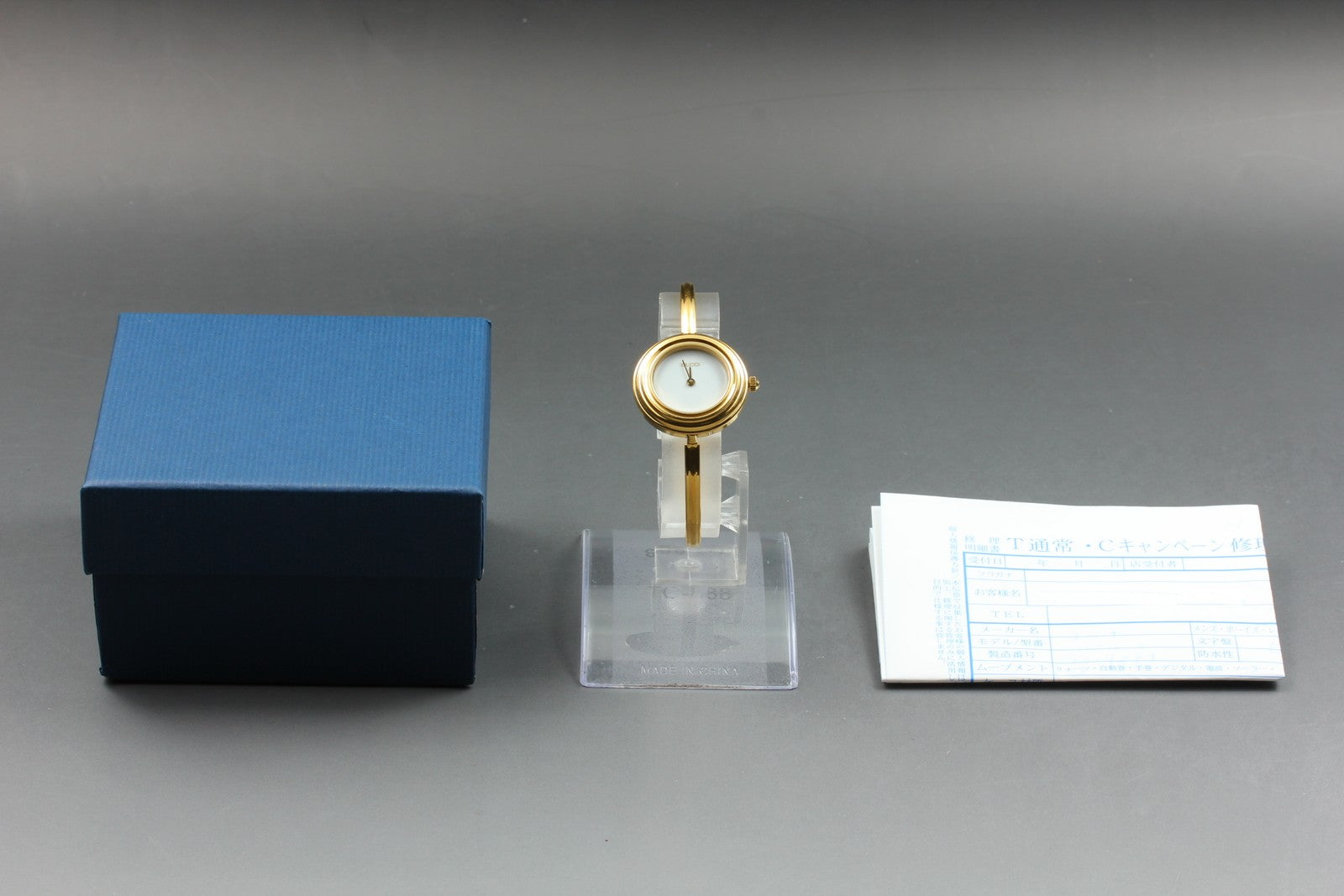 [Overhauled] Gucci Change Bezel 11/12.2 Gold Bangle Women's Quartz Watch Vintage