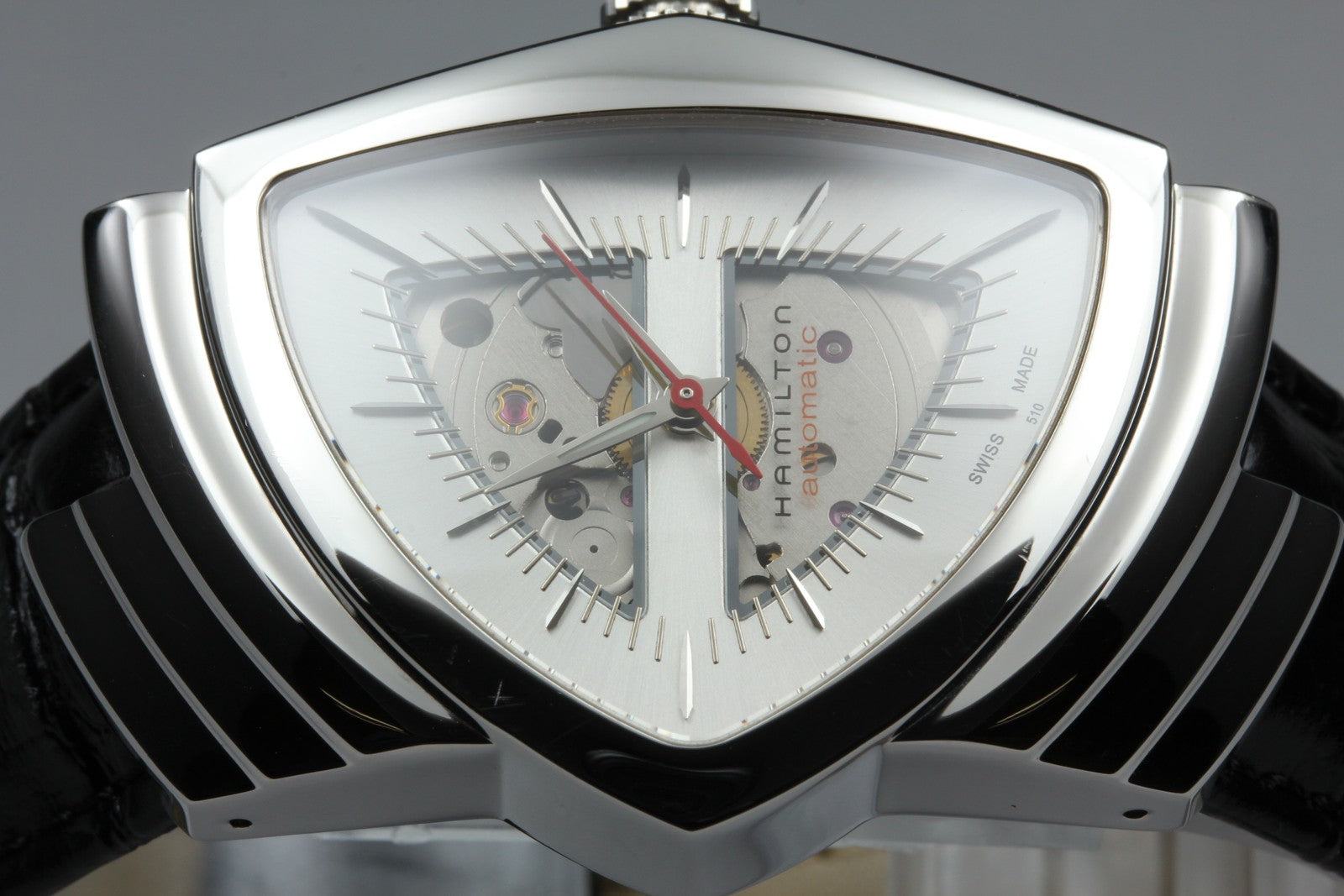 [Near MINT] Hamilton Ventura H245150 Automatic Silver Men's Watch 35mm JAPAN Box