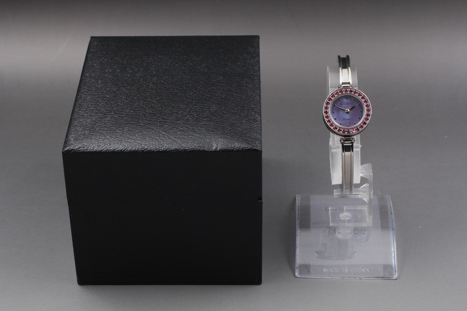 [Exc+5] BVLGARI B.zero1 BZ22S Rhodolite Garnet Blue Pink Women's Quartz Watch