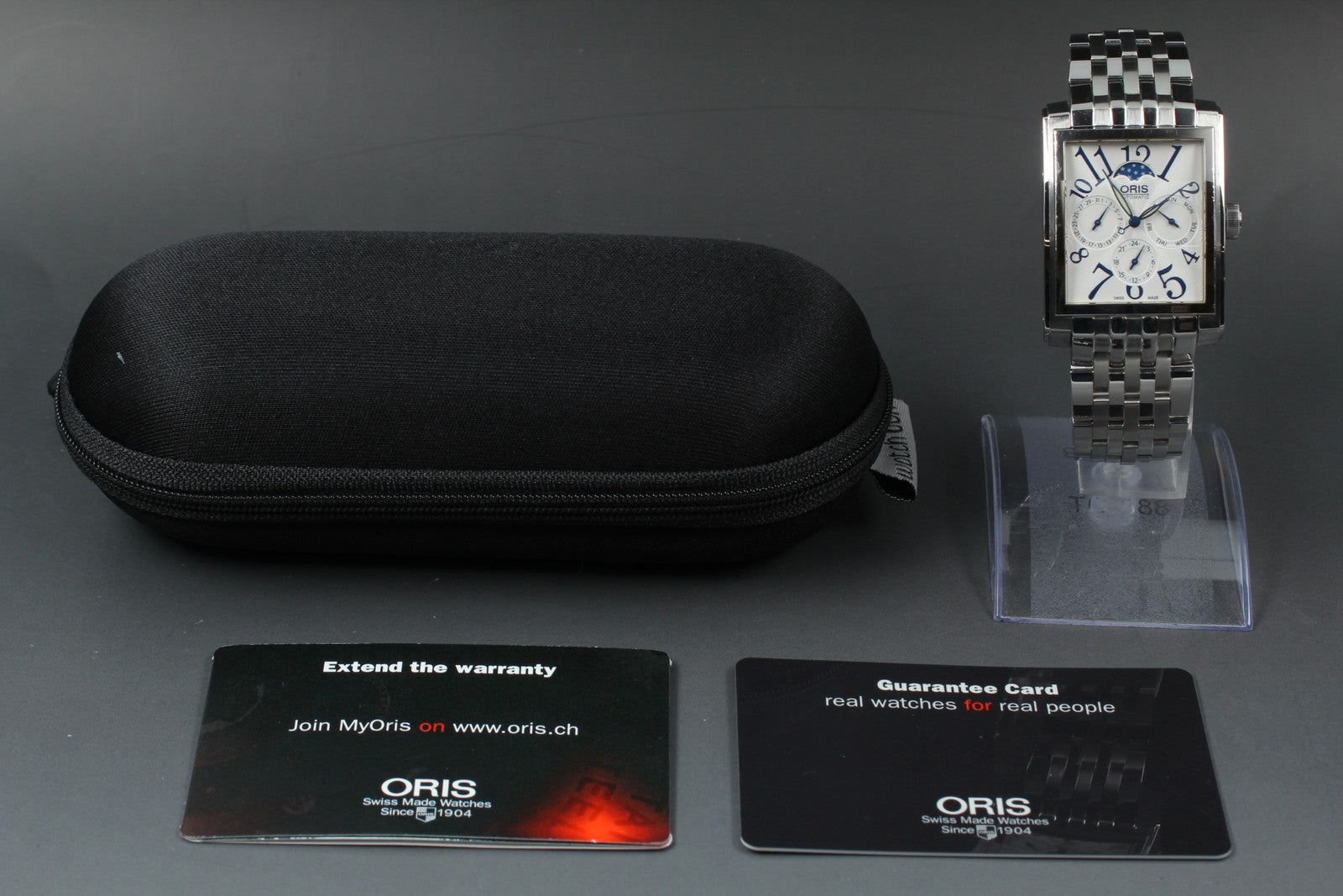 [Exc+5] ORIS Rectangular Complication 7658 Moon Phase 33mm Automatic Men's Watch