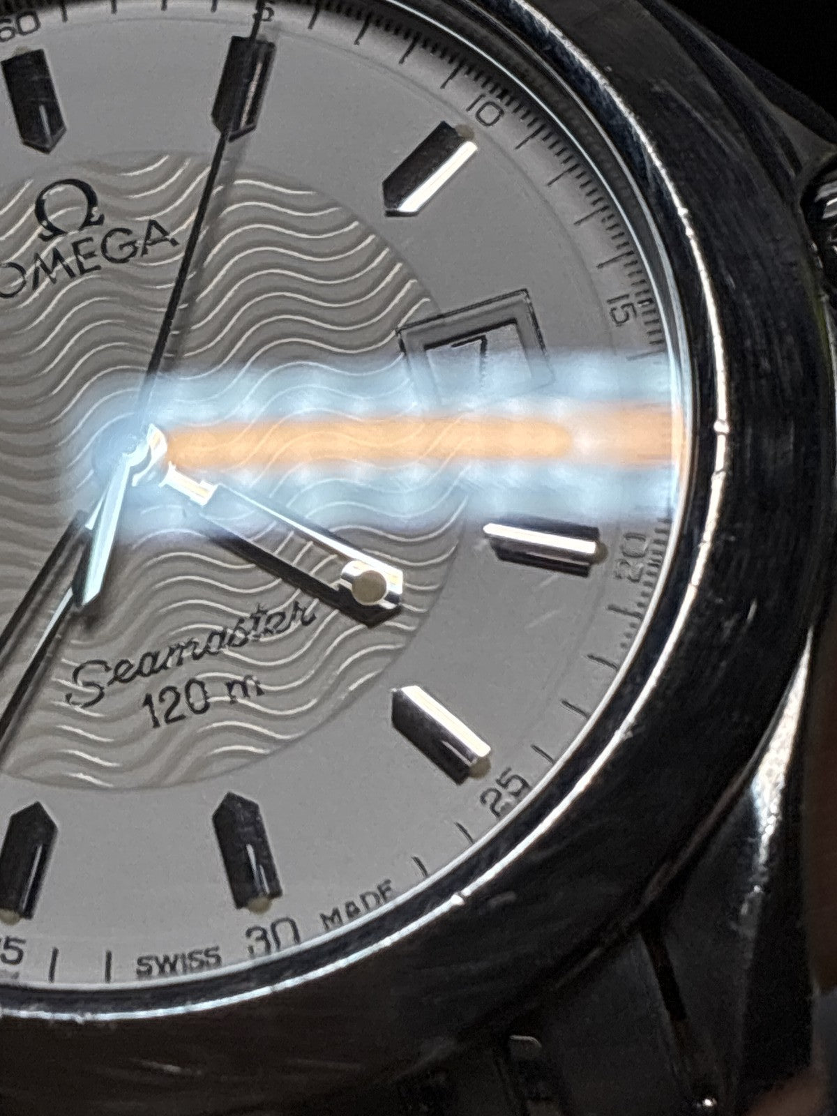 Exc+5 OMEGA Omega Seamaster 120m 2511.21 Ref.196 1501 Quartz Men's Watch 36mm JP