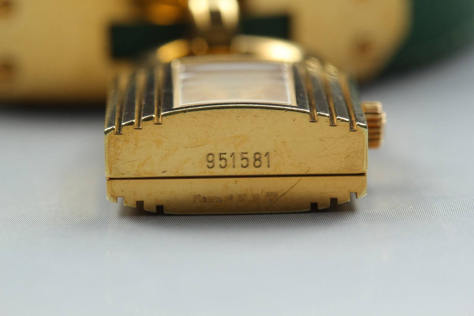Vintage [Exc+5 Box] HERMES Kelly Watch Gold Green Woman's Quartz Watch JAPAN