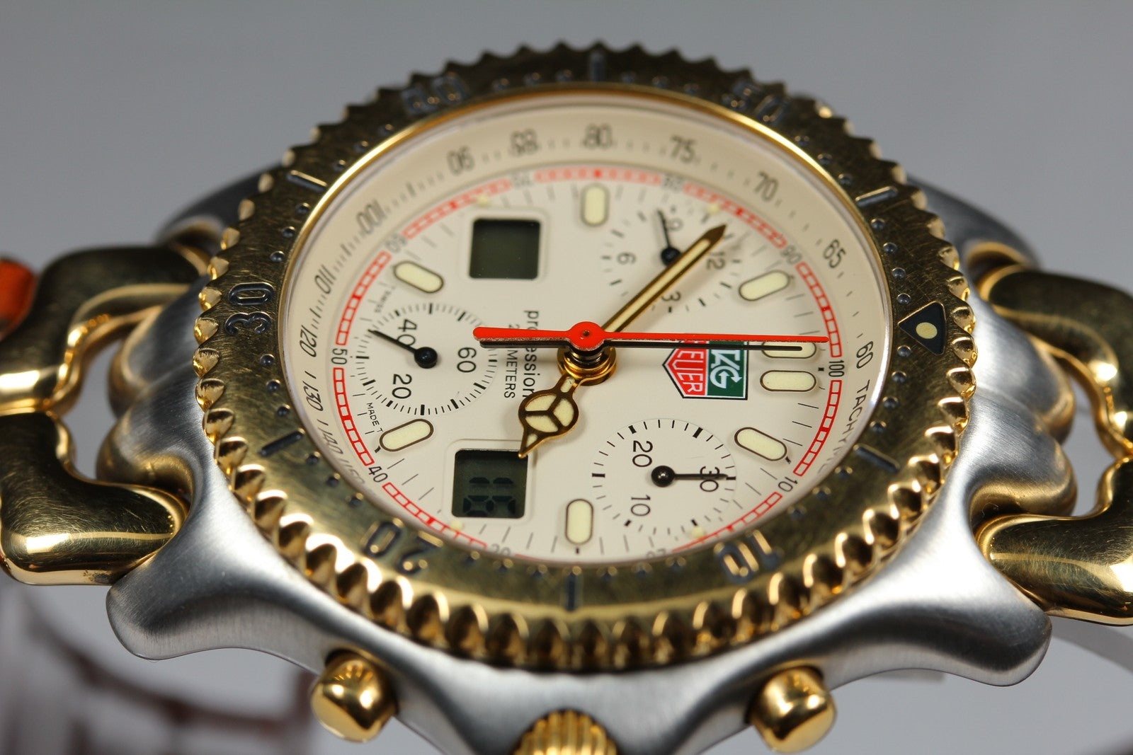 Vintage [Exc+4 Box] TAG HEUER S/el CG1123-0 Chronograph Quartz Men's Watch
