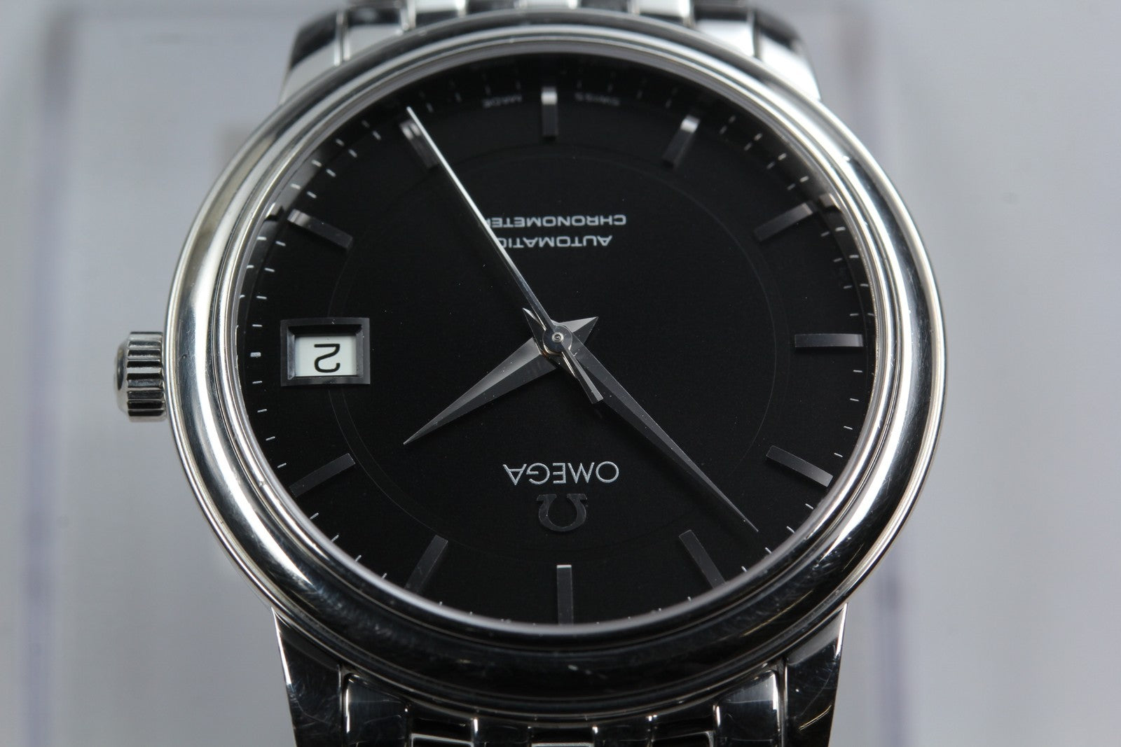 Overhauled [Exc+5 Box] Omega De Ville Prestige 4500.51 34mm Black AT Men's Watch