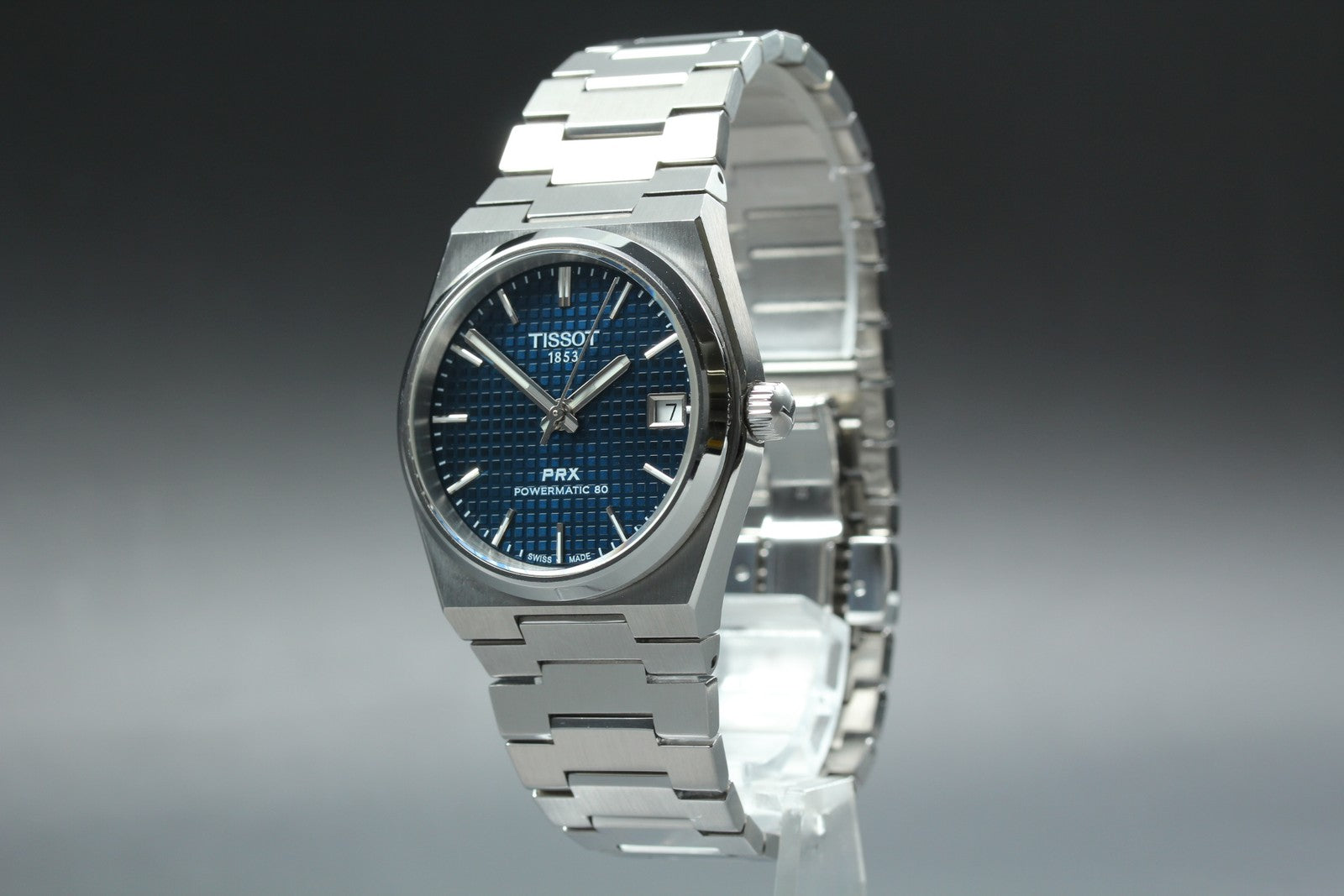 Tissot PRX Powermatic 80 T137207A Automatic Blue Dial Men's Watch 35mm JP JAPAN