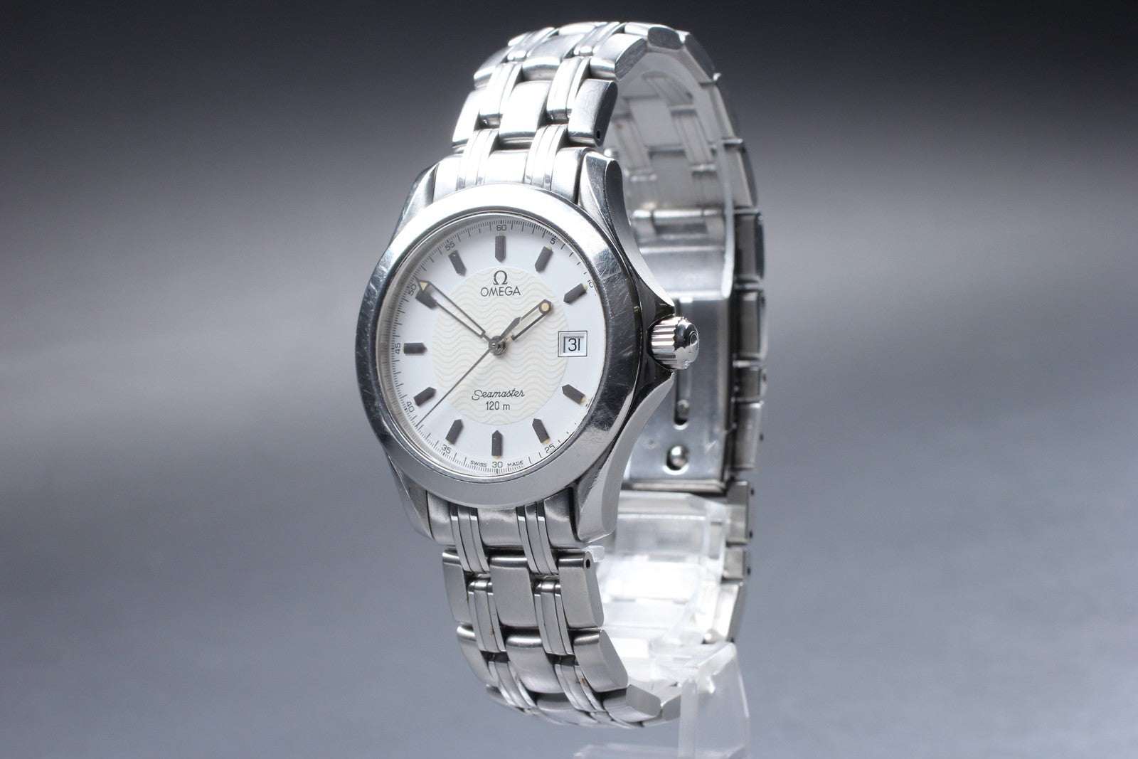 Exc+5 OMEGA Omega Seamaster 120m 2511.21 Ref.196 1501 Quartz Men's Watch 36mm JP