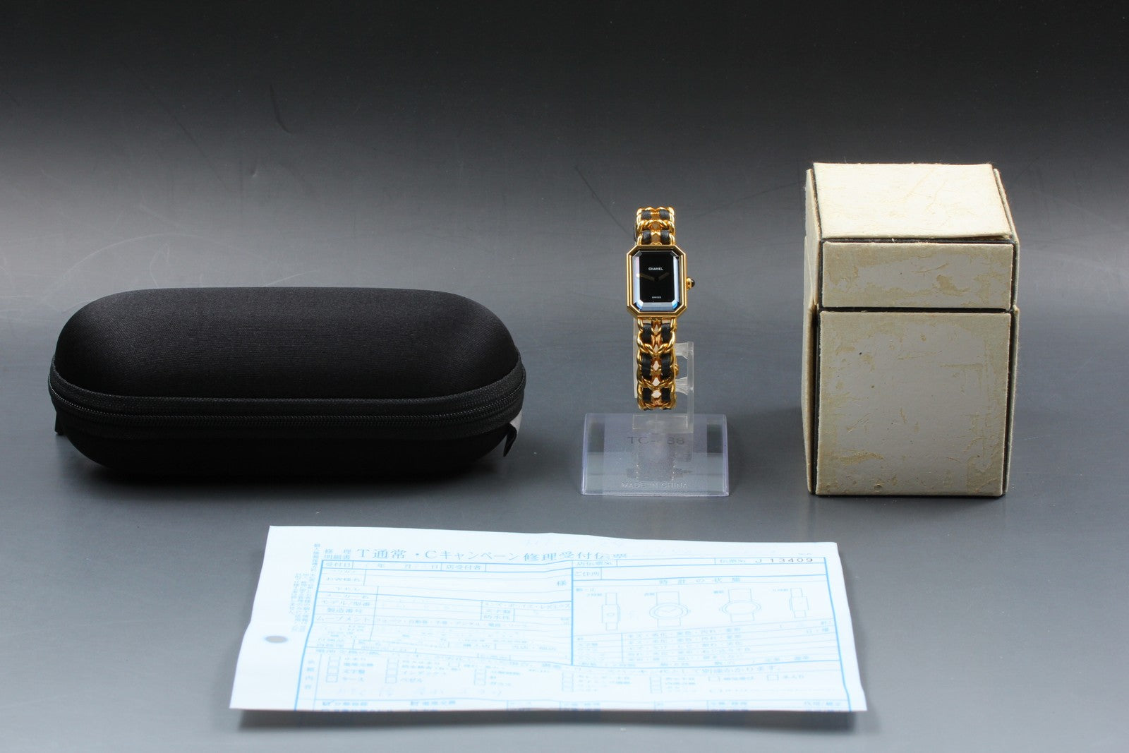 [Overhauled] CHANEL Premiere L Size Black Dial Gold 20mm Quartz Women’s Watch