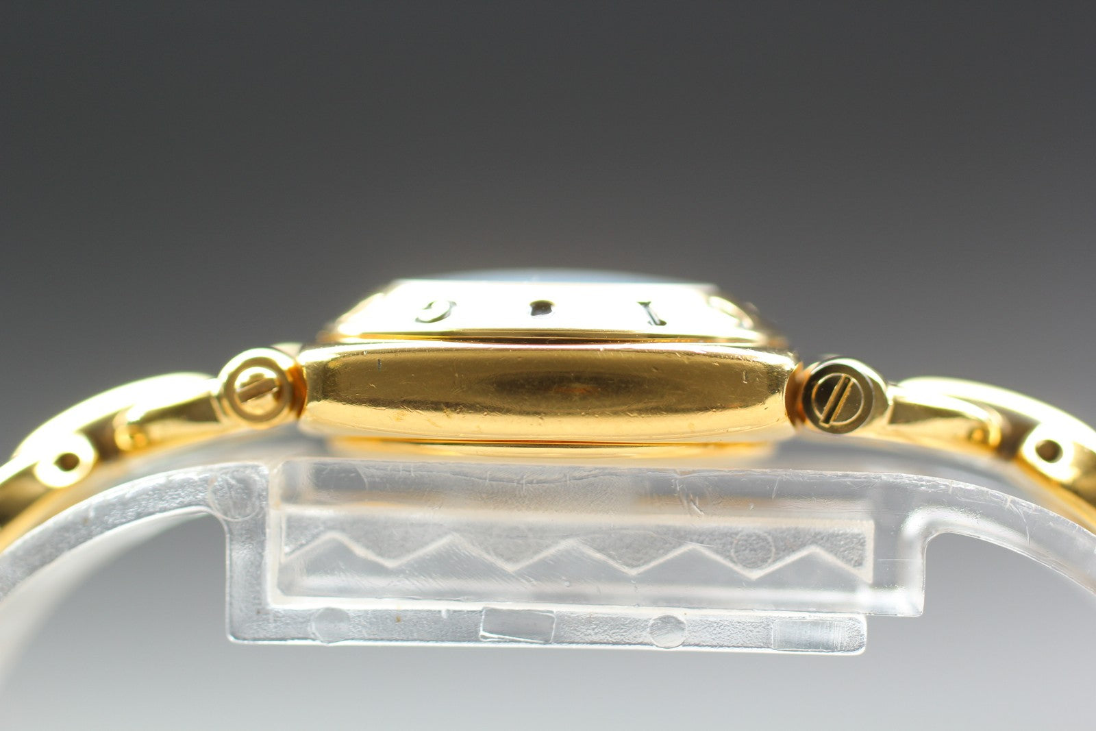 Vintage [Exc+5] GUCCI Horsebit 6400L White Dial Gold 20mm Woman's Quartz Watch