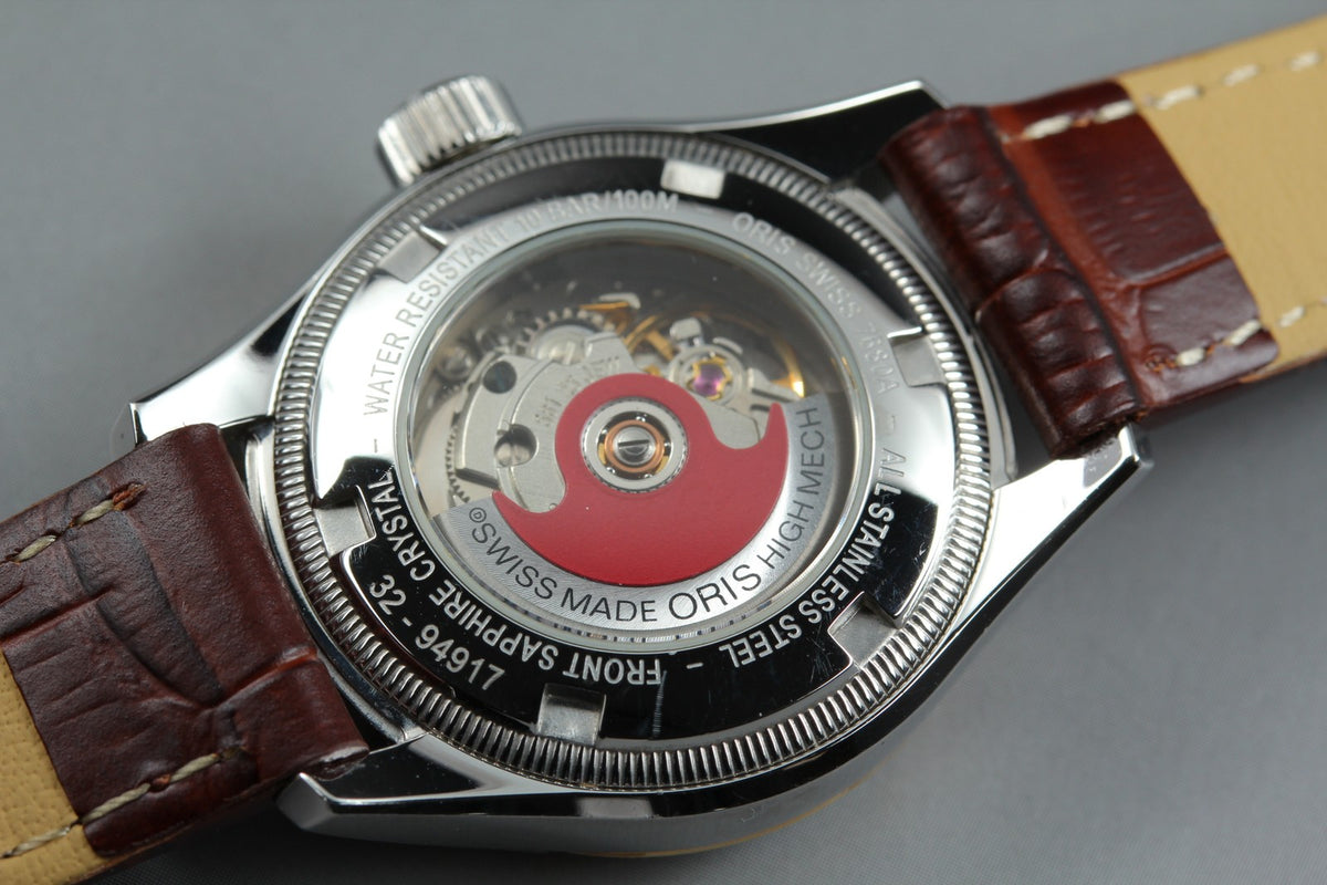 ORIS Big Crown Pointer Date 7680A Silver Dial Brown 28mm Automatic Women's Watch