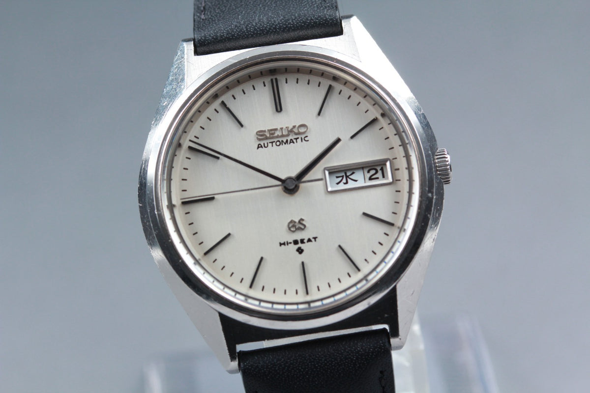 overhauled SEIKO Grand Seiko GS 5646-7010 Silver Manual Men's Watch 35mm JAPAN