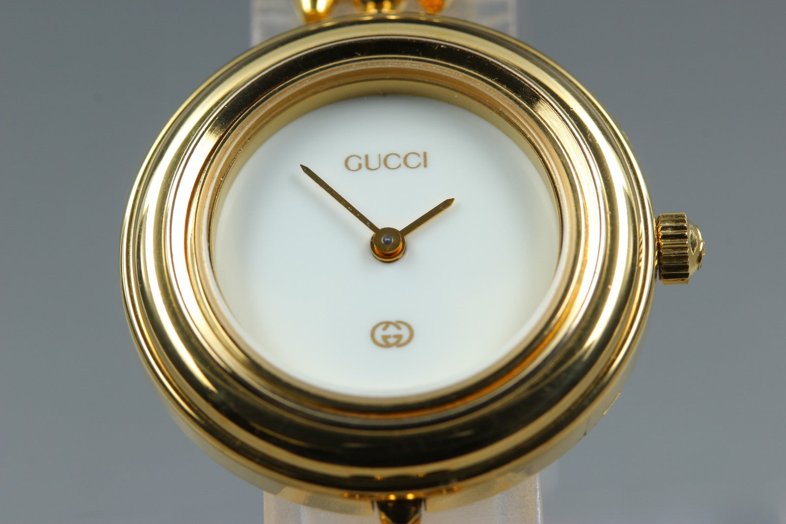 [Overhauled] Gucci Change Bezel 11/12 Gold Bezel 26mm Women's Qz Watch Vintage